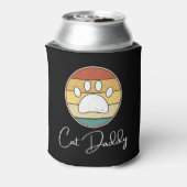 Cat Daddy Retro Cat Paw Grandpa Weihnachtsgeschenk Dosenkühler (Kanne Rückseite)