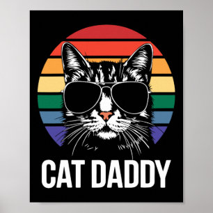 Cat Daddy Shirt Bester Katzenvater überhaupt Männe Poster