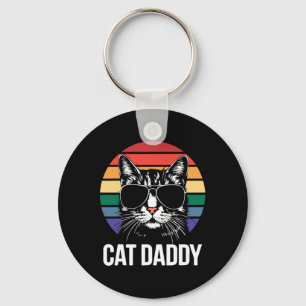 Cat Daddy Shirt Bester Katzenvater überhaupt Männe Schlüsselanhänger