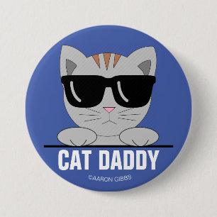 CAT-DADDY-Sonnenbrille Katzenschaltfläche Button
