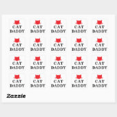 Cat Daddy Square Stickers (Blatt)