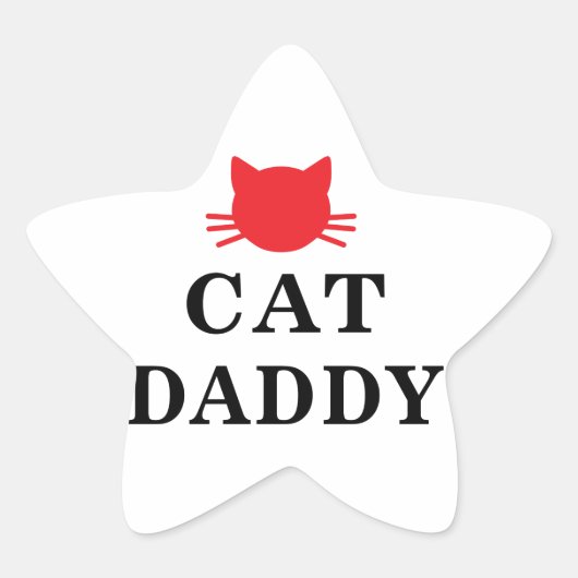 Cat Daddy Star Stickers (Vorderseite)