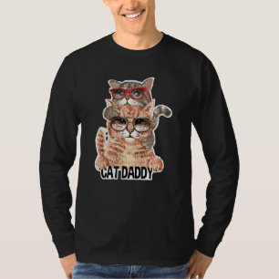 Cat Daddy Sungbriasses Best Cat Vater Ever Kitten  T-Shirt