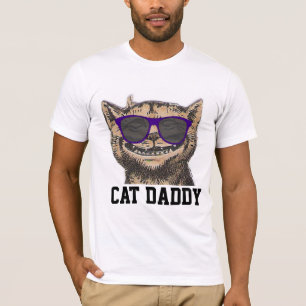 CAT DADDY T - Shirt, Sonnenbrille CAT-VATER T-Shirt