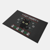 Cat Daddy Ugly Christmas Sweater Pajama Kitty Cat Fußmatte (Schrägansicht)