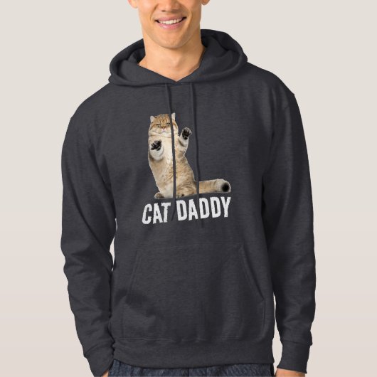 CAT DADDY VATER FUNNY CAT HOODIE HOODIES MENSCHEN (Vorderseite)