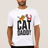 CAT DADDY VATER Funny Mens T - Shirt (Vorderseite)