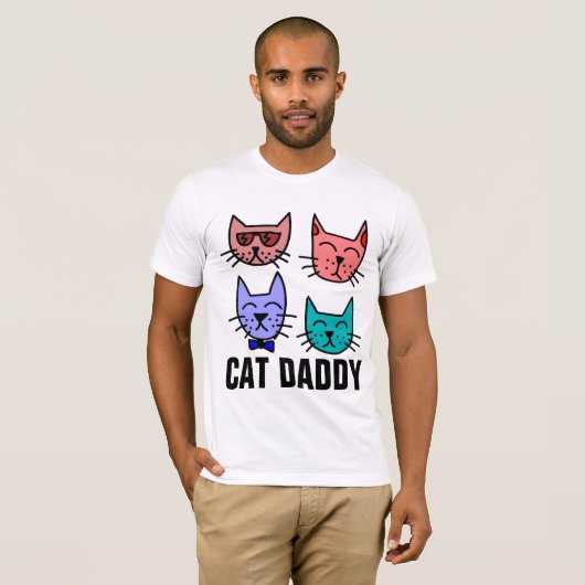 CAT-DADDY (VATER)-T - Shirt (Vorne ganz)