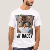 CAT DADDY VATER T - Shirt, Funny T-Shirts (Vorderseite)