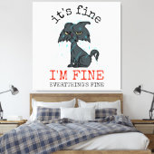 Cat Daddy Väter Tagesgeschenk Leinwanddruck (Insitu (Schlafzimmer))