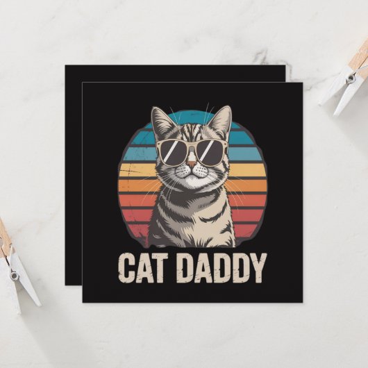 Cat Daddy Vatertag (Vorderseite/Rückseite Beispiel)