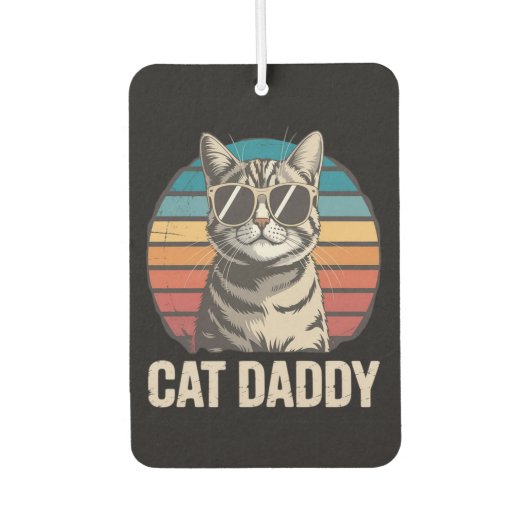 Cat Daddy Vatertag Autolufterfrischer (Vorderseite)