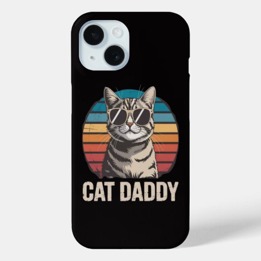 Cat Daddy Vatertag Case-Mate iPhone Hülle (Rückseite)