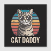 Cat Daddy Vatertag Magnetkarte (Vorderseite)