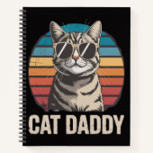 Cat Daddy Vatertag Notizblock (Vorderseite)