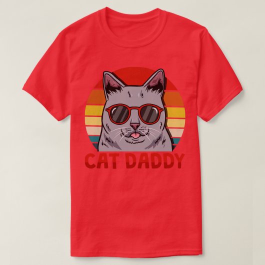 Cat Daddy Vathers Day T-Shirt (Design vorne)