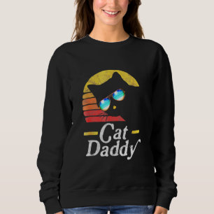 Cat Daddy Vintag 80er Katzenresektion Sonnenbrille Sweatshirt