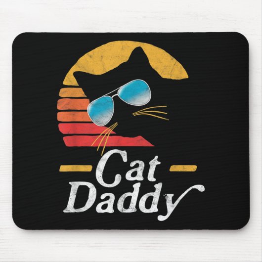 Cat Daddy Vintag 80er Mousepad (Vorne)