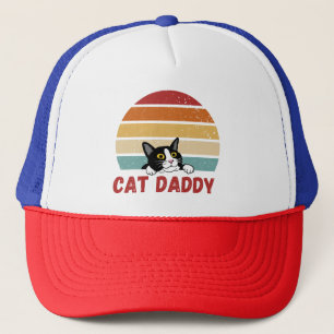 Cat Daddy Vintag Cat 80er Retro Style für Männer Truckerkappe