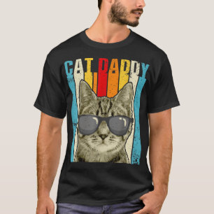Cat Daddy Vintag Funny Cat Lover Niedliche Katze m T-Shirt