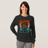 Cat Daddy Vintag Retro Cat Vater T-Shirt (Vorne ganz)