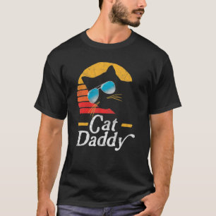Cat Daddy Vintage 80er Style Katzen Retro Sonnenbr T-Shirt