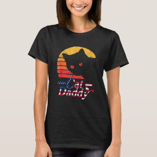 Cat Daddy Vintage Amerikanischer Stil Katze Retro T-Shirt