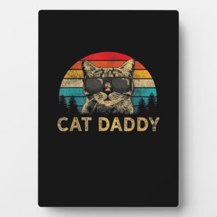 Cat Daddy Vintage Eighties Style Katze Retro Distr Fotoplatte