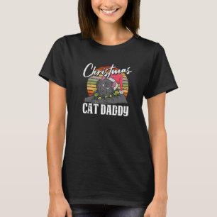 Cat Daddy Weihnachts-Pyjama Retro X Mas Kätzchen V T-Shirt