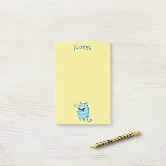 Cat & Daisy Post-It-Notes Post-it Klebezettel (Auf Schreibtisch)