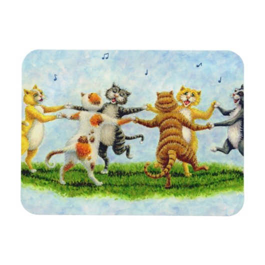 CAT DANCE SINGFELINE MAGNET *Personalisieren (Horizontal)