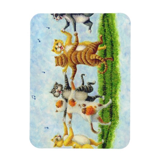 CAT DANCE SINGFELINE MAGNET *Personalisieren (Vertikal)