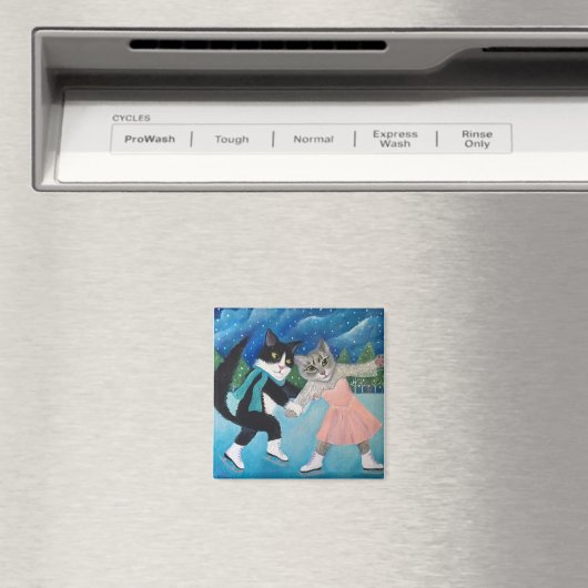 Cat Dancing Magnet (In Situ (Geschirrspüler))