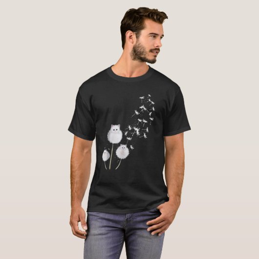 Cat Dandelion Flower SKT T-Shirt (Vorne ganz)