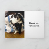 Cat Danke für meine Weihnachtsgeschenkkarten (Innenseite)