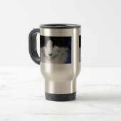 Cat Dark Eyes Reisebecher (Vorderseite Links)