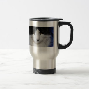 Cat Dark Eyes Reisebecher