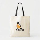 Cat Day Cat Kitty Tragetasche (Vorne)