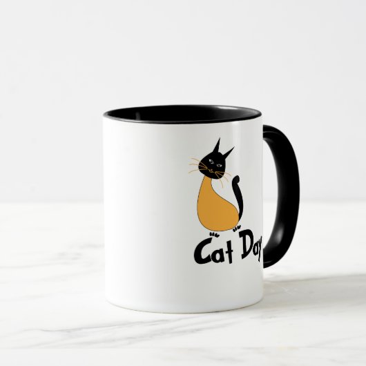 Cat Day Cat Lover Tasse (VorderseiteRechts)