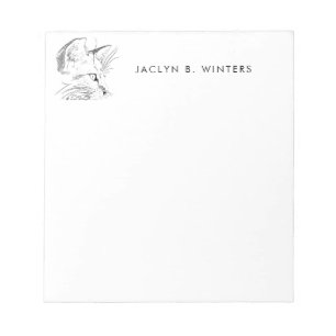 Cat Day Dreaming Sketch   Cat Lover Personalisiert Notizblock