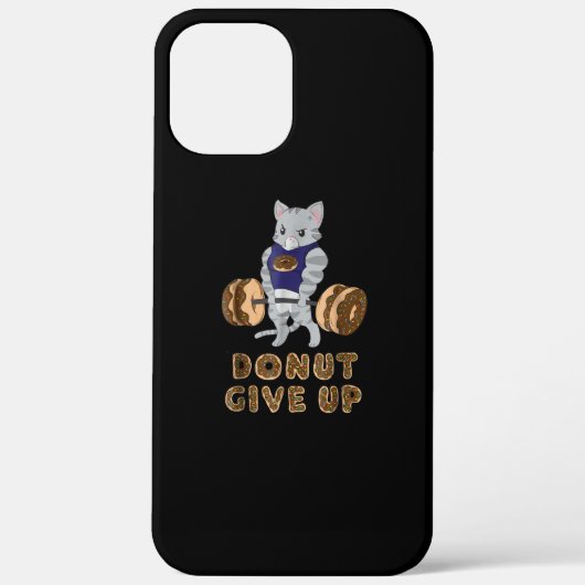 Cat Deadlift Power Hebe Donut Gym Case-Mate iPhone Hülle (Rückseite)