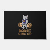 Cat Deadlift Power Hebe Donut Gym Fußmatte (Vorderseite)
