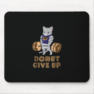 Cat Deadlift Power Hebe Donut Gym Mousepad