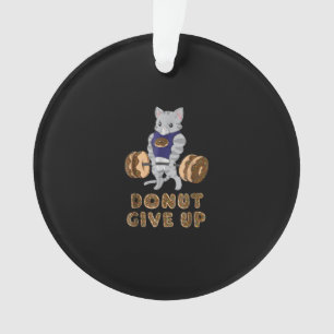 Cat Deadlift Power Hebe Donut Gym Ornament