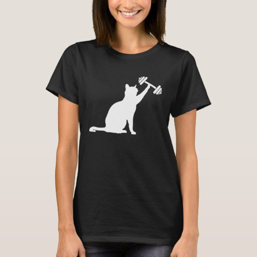 Cat deadlift weightlifting cat powerlifting kitty  T-Shirt (Vorderseite)