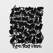 Cat Decal Personalisieren von Decals für das Schwa Fensteraufkleber (Blatt)