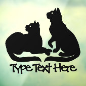 Cat Decal Personalize Cat Lover Window Decals Fensteraufkleber (Blatt 3)