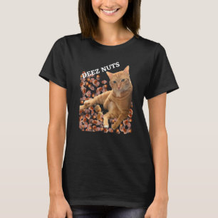 Cat Deez Nuts Joke mit Acorns T-Shirt