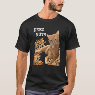Cat DEEZ NUTS Witz mit Cashews T-Shirt