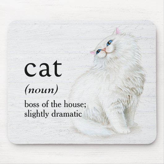 CAT-Definition für Weißholz Mousepad (Vorne)